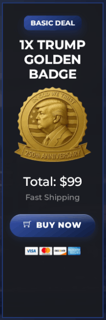 Trump 250th Anniversary Golden Badge Price